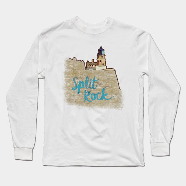Split Rock Long Sleeve T-Shirt by yellowed